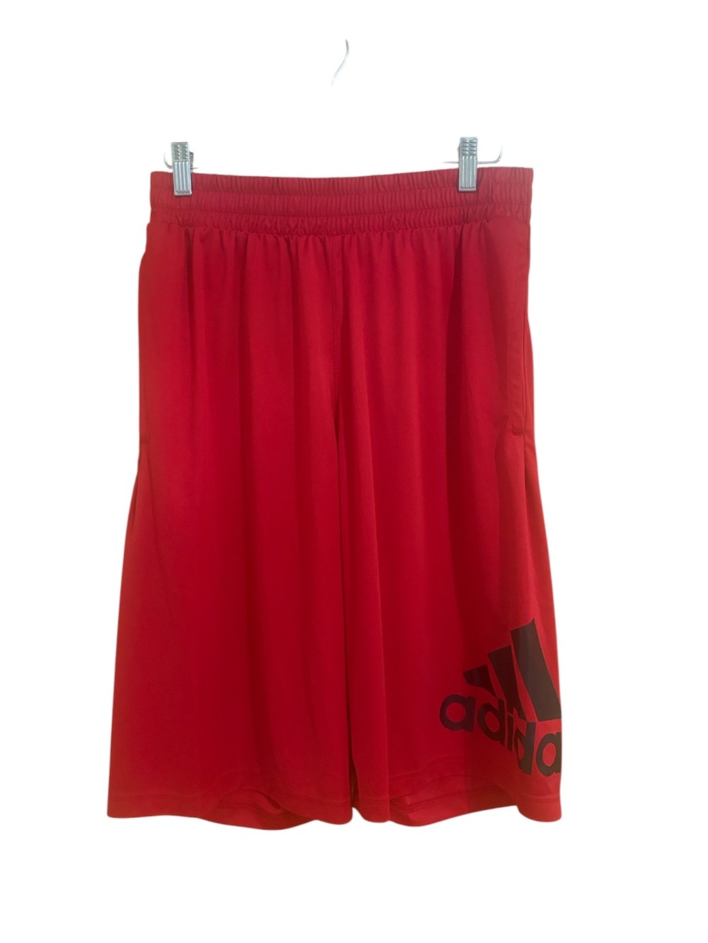 Adidas Size Large Red Athletic Basketball Shorts